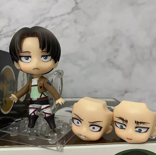 Anime Attack On Titan Levi Ackerman Nendoroid 390 PVC Action Figure Toy Model -N - Picture 3 of 5