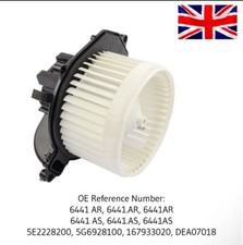 Heater Blower Motor Fan 2pin Citroën Berlingo Peugeot Partner 2008 6441AR 6441AS