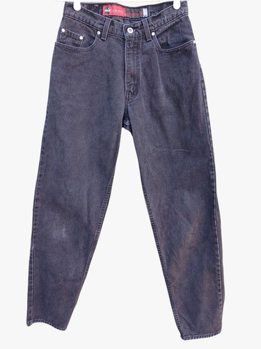 Pantalones de mezclilla Levis SilverTab holgados negros vintage años 90 para hombre 30x34 pierna recta - Imagen 1 de 18