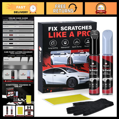 Nissan Touch Up Paint Kit - Gun Metallic 2K Clear Coat, Exact Color Match for Ch