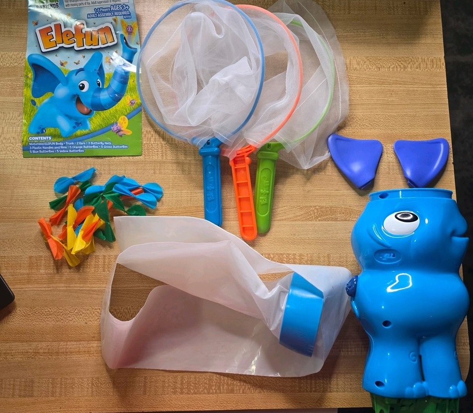 Elefun Butterfly Catching Game By Hasbro Open Box Tested Working ...