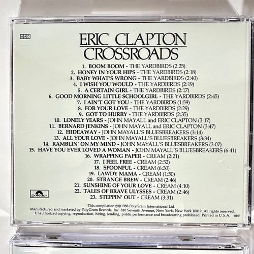 ERIC CLAPTON - Crossroads 4 CD Complete Set 1988 Great Condition - Minty Discs - Bild 7 von 11
