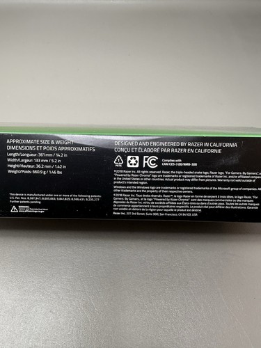 Razer BlackWidow Lite Wired TKL Mechanical Gaming Orange Switch Keyboard NEW - Picture 6 of 10