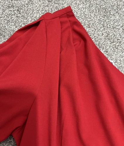 H&M Red Belted One-Shoulder Mini Dress Uk 16 size RRP£27.99 - Picture 3 of 13