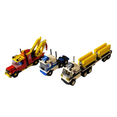LEGO 6393 Big Rig Truck Stop Set Complete w/Manual Vintage 1987 Classic Town - Picture 6 of 7