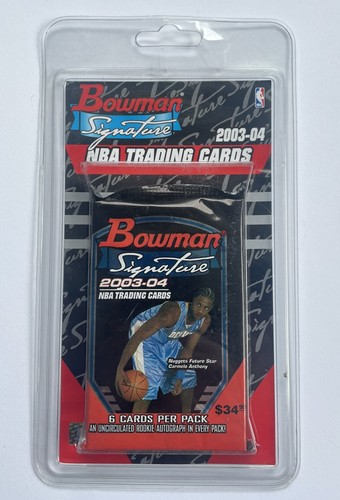 2003-04 Bowman Signature NBA Sealed Cards Pack Guaranteed Rookie Auto Lebron