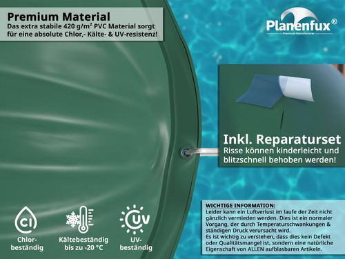 Pool-Kissen XXL Winter rund 3m Luftkissen 4m Pool-Abdeckung zur Überwinterung DE - Bild 3 von 11