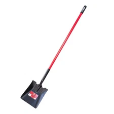 HOT-14-Gauge Square Point Shovel with Fiberglass Long Handle