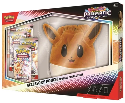 Pokemon TCG: Prismatic Evolutions Accessory Pouch Special Collection ✅SEALED✅