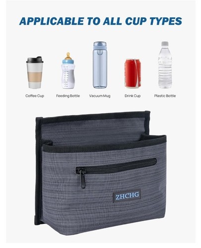 Luggage Travel Cup Holder Attachment for Suitcase Drink Carrier Caddy, Coffee Mu - Picture 2 of 5