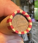 Full Roll of Copper Pennies with 1980 End Coin — photo 2
