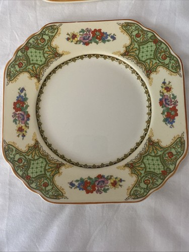 Antichi piatti quadrati Wedgwood & Co Lonsdale C1607 unicorno 7" - set di 4 - Inghilterra - Foto 3 di 16