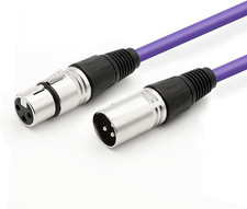 DREMAKE XLR Male to XLR Female Speaker Cable 3 Pin Pro Audio Mic Patch Cord,Shie