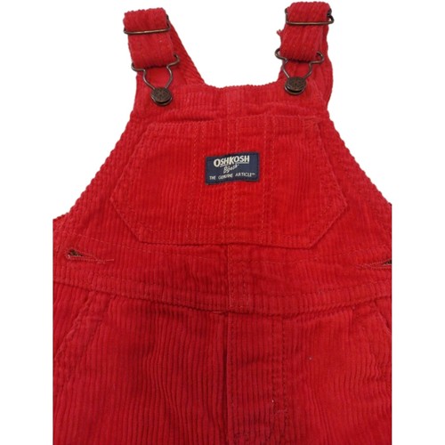 Oshkosh b’Gosh Overall rot Cord 6M Baby Säugling Junge Mädchen Druckknopf Beine Kleinkind - Bild 2 von 3