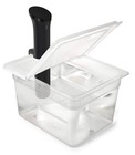 Sous Vide Container 12 Quart EVC-12 with Collapsible Hinged Lid Compatible wi...