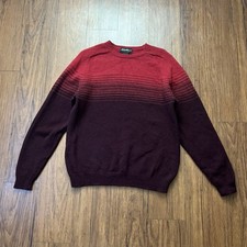 Eddie Bauer Sweater Large Men s Red Stripe Gr...