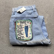 Deadstock LEE Women  s Mom Jeans Light Wash Denim Sz 11 Vintage Relaxed Fit