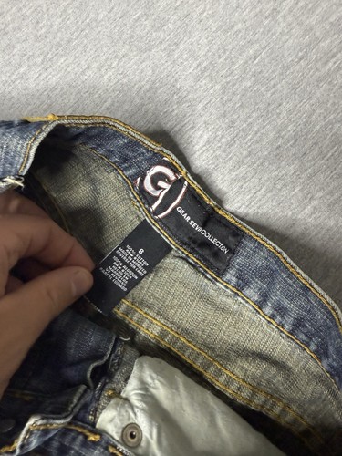 Vintage G7 Jean Cargo Shorts Boys Size 8 Baggy Jorts Carpenter Skater Y2K - Picture 5 of 6