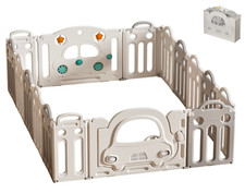 Box Bambini Pieghevole 163 X 163 CM- Recinto per Bambini con gioco interattivo