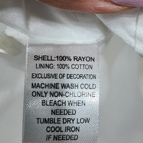 White Loft Sleeveless Button Front Flowy Dress Size 2P - Picture 3 of 7
