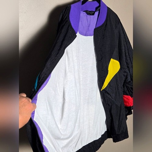 Chándal deportivo de lujo vintage años 80 Christian Dior Monsieur bloques de colores, grande - Imagen 10 de 11