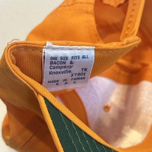 Vintage Tennessee Volunteers VOLS orangefarbener Hut Speck & Company Druckknopflasche Spruch - Bild 7 von 8
