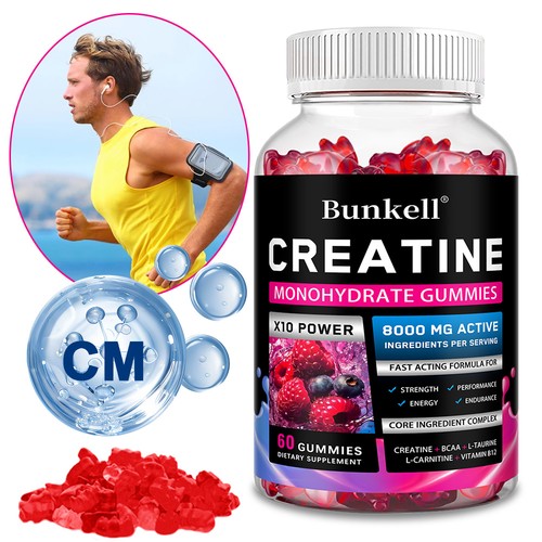 Gomitas de Creatina 8000mg - Mejorar la fuerza muscular y la resistencia, crecimiento muscular - Imagen 1 de 12