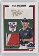 2022 USA Baseball Stars & Stripes Signatures Prime /25 Ryan Speshyock Auto