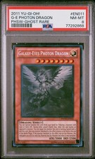 Yugioh Galaxy-Eyes Photon Dragon PHSW-EN011 Ghost Rare PSA 8