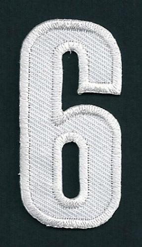 Chiffre chiffres à floquer patche flocage lettrage hotfix thermocollant BLANC - Imagen 8 de 11