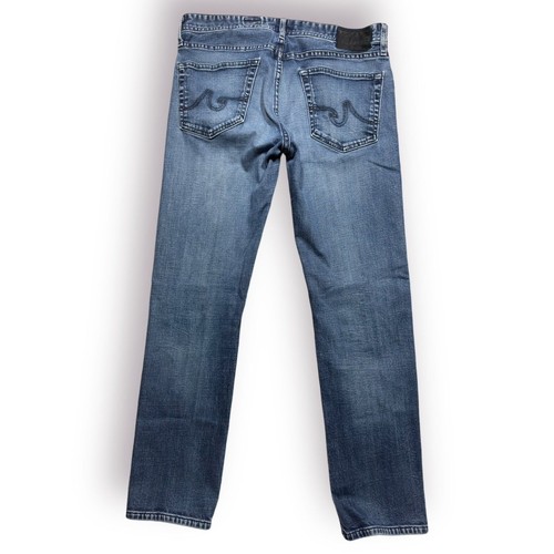 Adriano Goldschmied Jeans Hombre Protege 34 Azul Denim Botón Factory Distress - Imagen 2 de 9