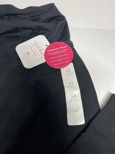 Mid-Rise Over Belly Cropped Skinny Maternity Pants Trousers Isabel Size 14 New! - Picture 2 of 11