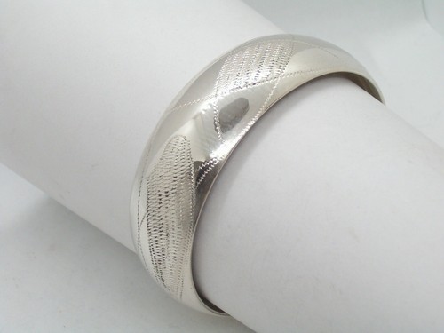 Bracelet Rigide en Argent 925 - Bracelet A Esclave - Orange- Gravé Fait Main - Bild 3 von 8