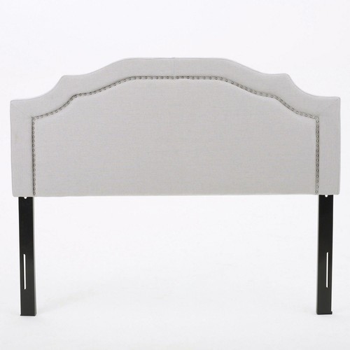Broswell Light Grey Fabric Queen/ Full Headboard - Picture 2 of 4