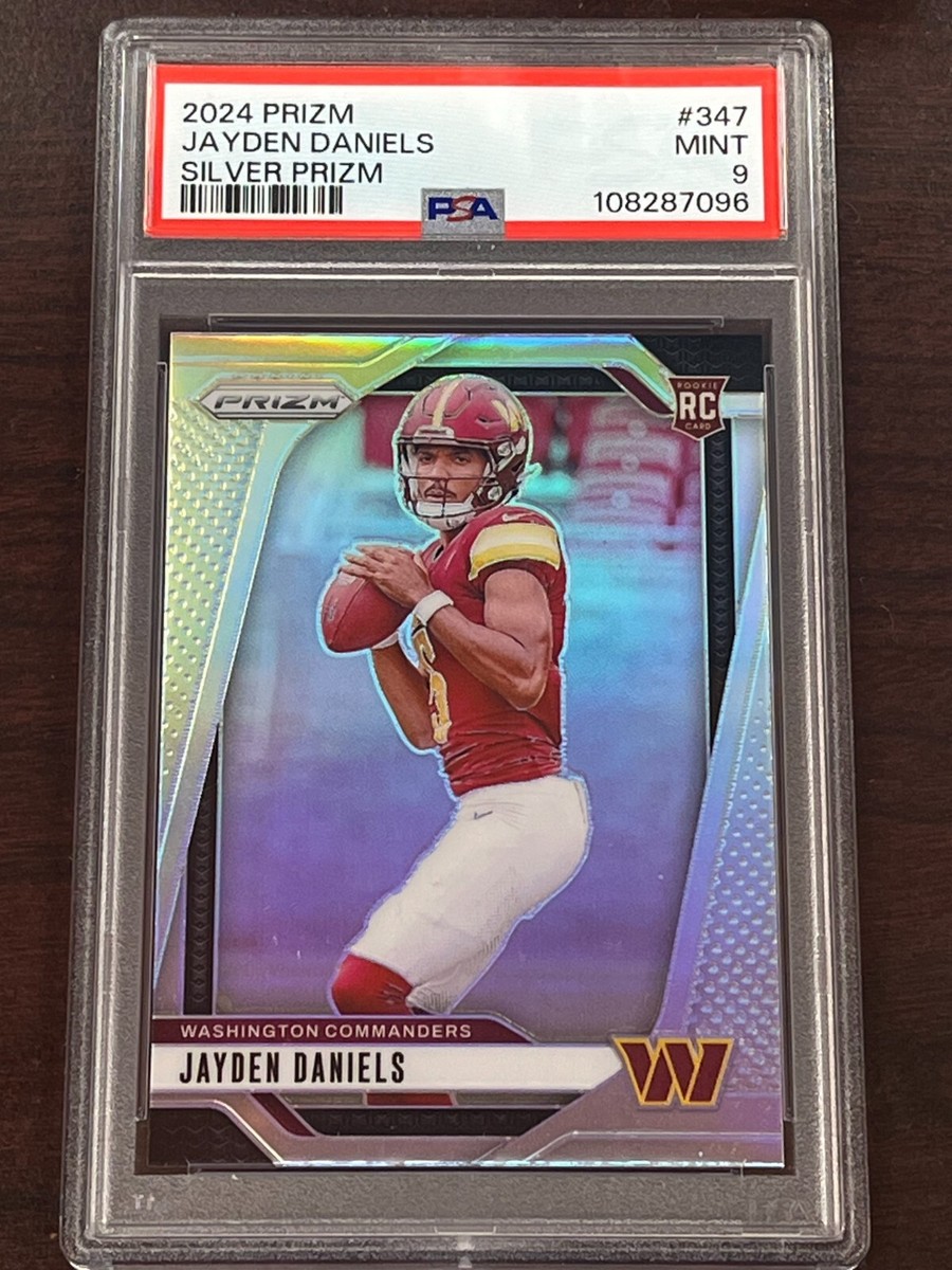 2024 Panini Prizm Rookie Silver Prizm #347 Jayden Daniels RC PSA 9