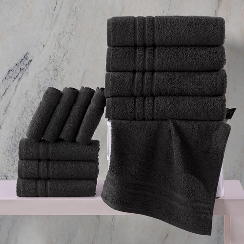 Paquete de 4 toallas 80X160 suaves y absorbentes, calidad premium perfectas para uso diario - Imagen 11 de 55