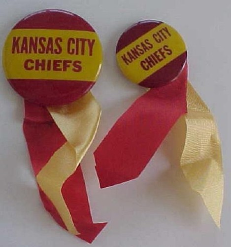 1960s Era AFL Era Kansas City Chiefs old style Stram Championship Era 2 pin set-