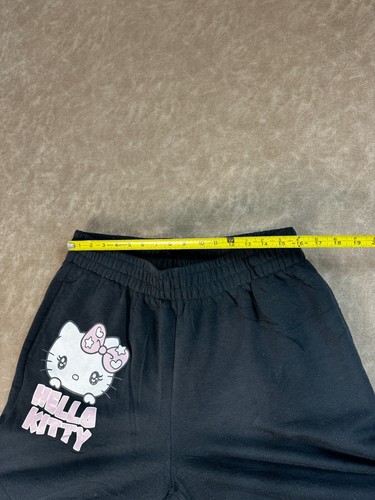 Hello Kitty Damen Sanrio Stretch Taille Pull-On schwarz Jogginghose Sweatpants Large - Bild 7 von 9