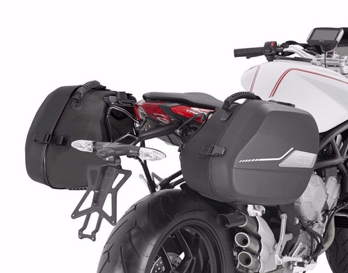 MV AGUSTA BRUTALE 675 2013 GIVI TST9000 PANNIER RACK + ST604 Sport-T side bags - Picture 8 of 12