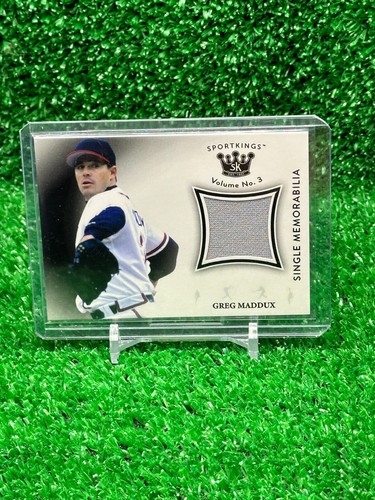 Greg Maddux 2021 Sportkings Volumen 3 Memorabilia Juego Usado Reliquia SM-GM Braves - Imagen 1 de 2