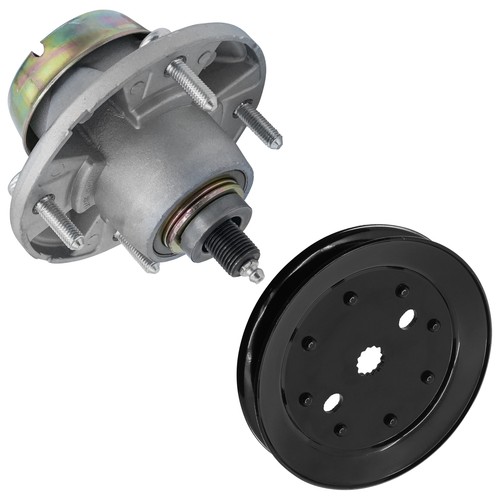 Caltric Blade Spindle Assy w/Pulley for John Deere 1023E 1025R 1026R 54" Deck - Picture 4 of 7