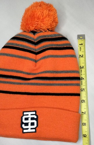Idaho State University Bengals Hat Stocking Cap Beanie POM Cuffed ISU - Picture 5 of 5