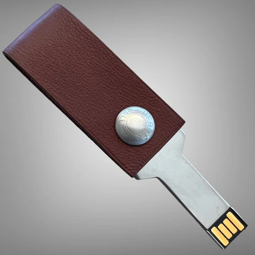 Hermes In the Pocket Lacie Key USB Drive 16GB  Brown Leather New