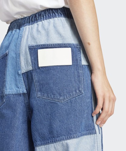 Adidas KSENIASCHNAIDER Denim Patchwork Jeans Womens - Blue / IU2463 / Pants - Picture 3 of 5