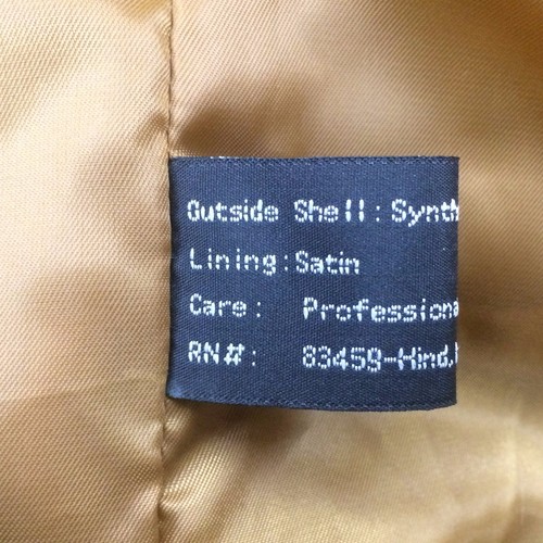 Vintage Hind 2460-CAF, Unisex 3/4 langer Kunstfuchsfellmantel mit Hoodie - Bild 15 von 18