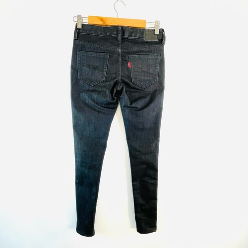Levis Size 7 Black Denim 831 Extreme Skinny Jeans Designer - Picture 6 of 15