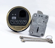 Fingerprint Gun Safe Replacement Lock Right Swing Bolt Lock & 2 Override Keys