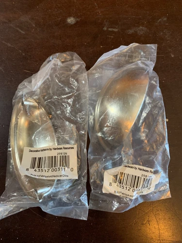 CABINET PULLS 3"cc Cup Pull Satin Nickel Lot x2pks Hardware Resources 2981SN - Picture 1 of 7