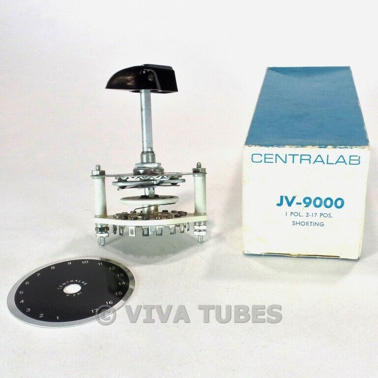 NOS Nib Centralab JV9000 Drehschalter mit 1 (Pol) 2-17 (Pos ) NOS Nib Centralab JV9000 Drehschalter mit 1 (Pol) 2-17 (Pos )
