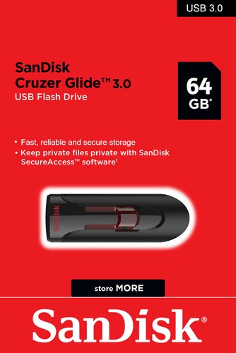 SanDisk Cruzer Glide USB 3.0 16GB 32GB 64GB 128GB 256GB Flash Drive Memory Lot - Picture 8 of 14